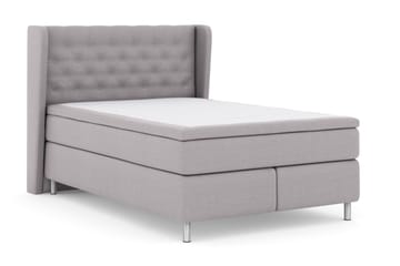 Select No 6 Komplett Sängpaket 140x200 Fast Latex/Memory - Ljusgrå/Metall - Möbler - Säng - Komplett sängpaket