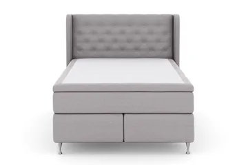 Select No 6 Komplett Sängpaket 140x200 Fast Latex/Memory - Ljusgrå/Silver - Möbler - Säng - Komplett sängpaket