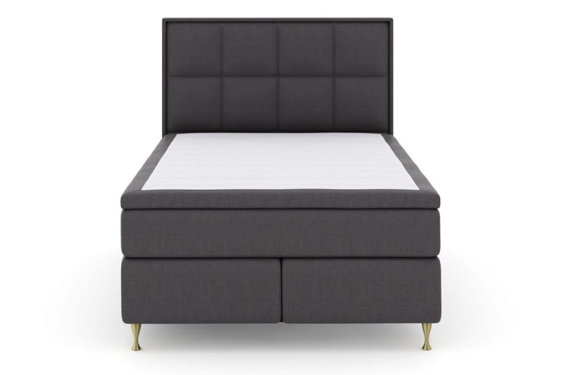 Select No 6 Komplett Sängpaket 140x200 Fast Latex/Memory - Mörkgrå/Guld - Möbler - Säng - Komplett sängpaket