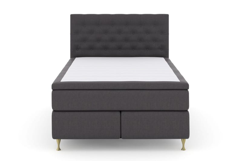Select No 6 Komplett Sängpaket 140x200 Fast Latex/Memory - Mörkgrå/Guld - Möbler - Säng - Komplett sängpaket