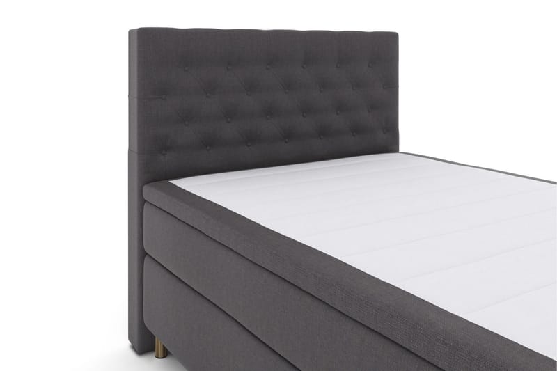 Select No 6 Komplett Sängpaket 140x200 Fast Latex/Memory - Mörkgrå/Koppar - Möbler - Säng - Komplett sängpaket