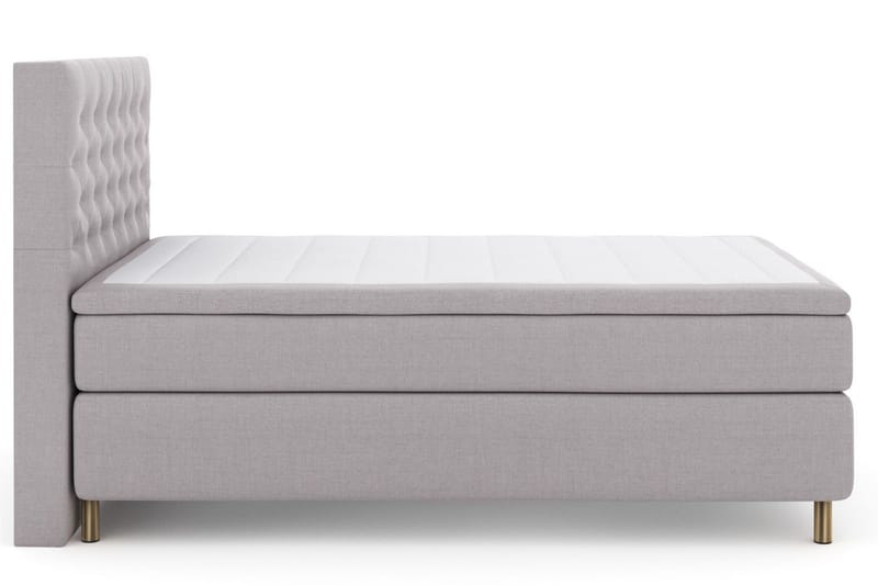Select No 6 Komplett Sängpaket 140x200 Fast Memory/Pocket - Ljusgrå/Koppar - Möbler - Säng - Komplett sängpaket