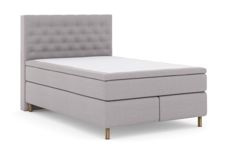 Select No 6 Komplett Sängpaket 140x200 Fast Memory/Pocket - Ljusgrå/Koppar - Möbler - Säng - Komplett sängpaket