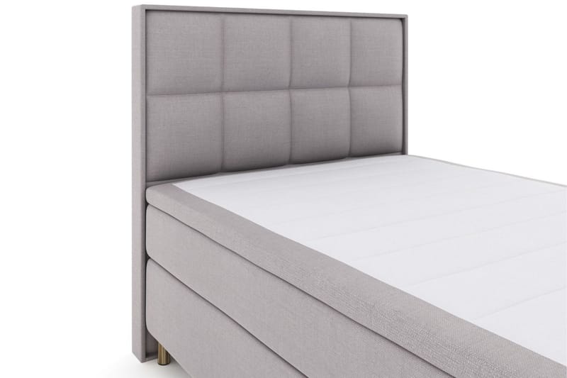 Select No 6 Komplett Sängpaket 140x200 Fast Memory/Pocket - Ljusgrå/Koppar - Möbler - Säng - Komplett sängpaket
