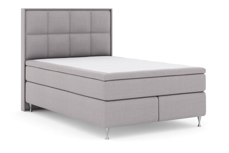 Select No 6 Komplett Sängpaket 140x200 Fast Memory/Pocket - Ljusgrå/Silver - Möbler - Säng - Komplett sängpaket
