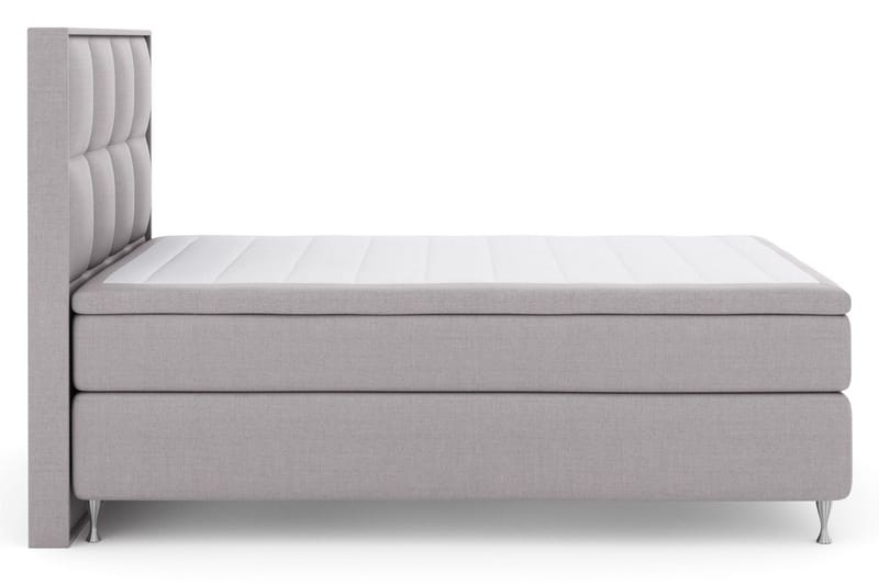 Select No 6 Komplett Sängpaket 140x200 Fast Memory/Pocket - Ljusgrå/Silver - Möbler - Säng - Komplett sängpaket