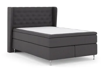 Select No 6 Komplett Sängpaket 140x200 Fast Memory/Pocket - Mörkgrå/Silver - Möbler - Säng - Komplett sängpaket
