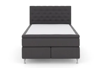 Select No 6 Komplett Sängpaket 140x200 Fast Memory/Pocket - Mörkgrå/Silver - Möbler - Säng - Komplett sängpaket