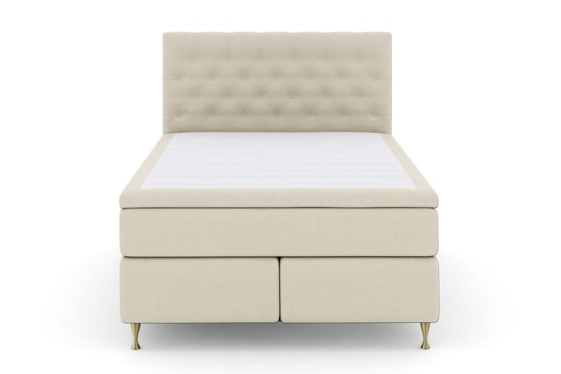 Select No 6 Komplett Sängpaket 140x200 Fast Watergel - Beige/Guld - Möbler - Säng - Komplett sängpaket
