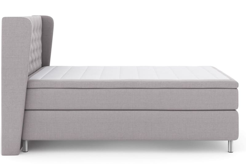 Select No 6 Komplett Sängpaket 140x200 Fast Watergel - Ljusgrå/Metall - Möbler - Säng - Komplett sängpaket