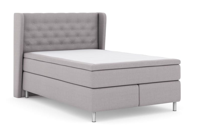 Select No 6 Komplett Sängpaket 140x200 Fast Watergel - Ljusgrå/Metall - Möbler - Säng - Komplett sängpaket