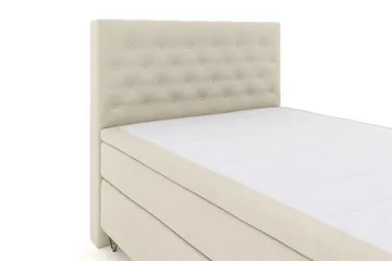 Select No 6 Komplett Sängpaket 140x200 Medium Latex/Memory - Beige/Metall V-form - Möbler - Säng - Komplett sängpaket