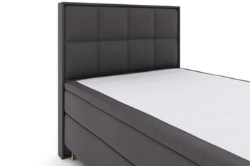 Select No 6 Komplett Sängpaket 140x200 Medium Latex/Memory - Mörkgrå/Guld - Möbler - Säng - Komplett sängpaket