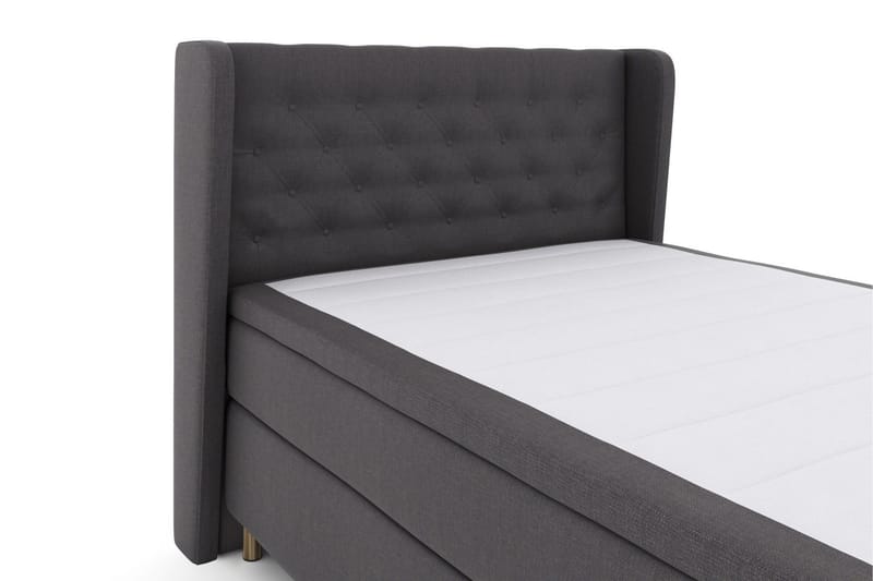 Select No 6 Komplett Sängpaket 140x200 Medium Latex/Memory - Mörkgrå/Koppar - Möbler - Säng - Komplett sängpaket