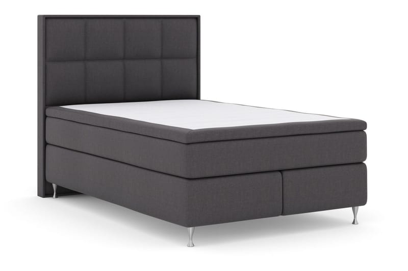 Select No 6 Komplett Sängpaket 140x200 Medium Latex/Memory - Mörkgrå/Silver - Möbler - Säng - Komplett sängpaket