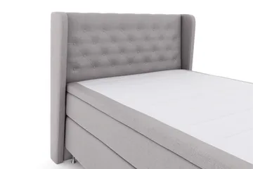 Select No 6 Komplett Sängpaket 140x200 Medium Memory/Pocket - Ljusgrå/Silver - Möbler - Säng - Komplett sängpaket