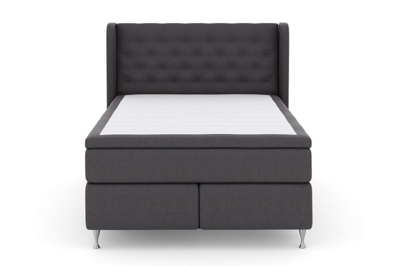 Select No 6 Komplett Sängpaket 140x200 Medium Memory/Pocket - Mörkgrå/Silver - Möbler - Säng - Komplett sängpaket