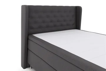 Select No 6 Komplett Sängpaket 140x200 Medium Memory/Pocket - Mörkgrå/Silver - Möbler - Säng - Komplett sängpaket