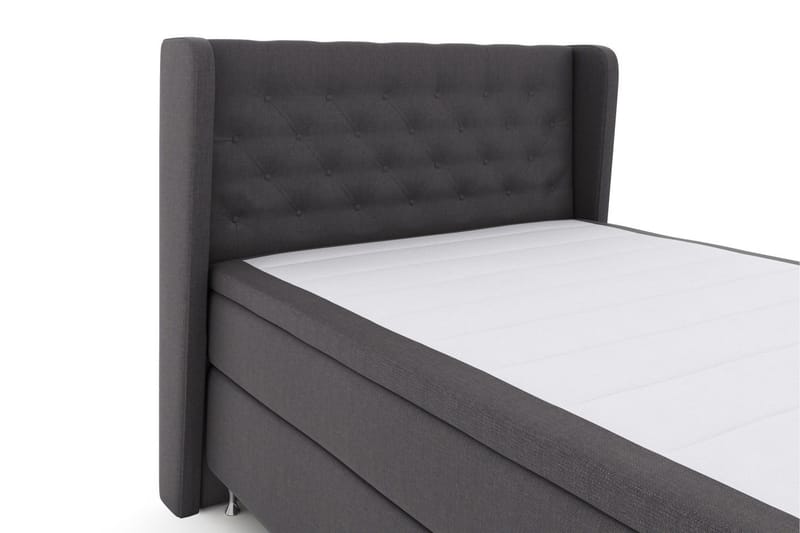 Select No 6 Komplett Sängpaket 140x200 Medium Memory/Pocket - Mörkgrå/Silver - Möbler - Säng - Komplett sängpaket