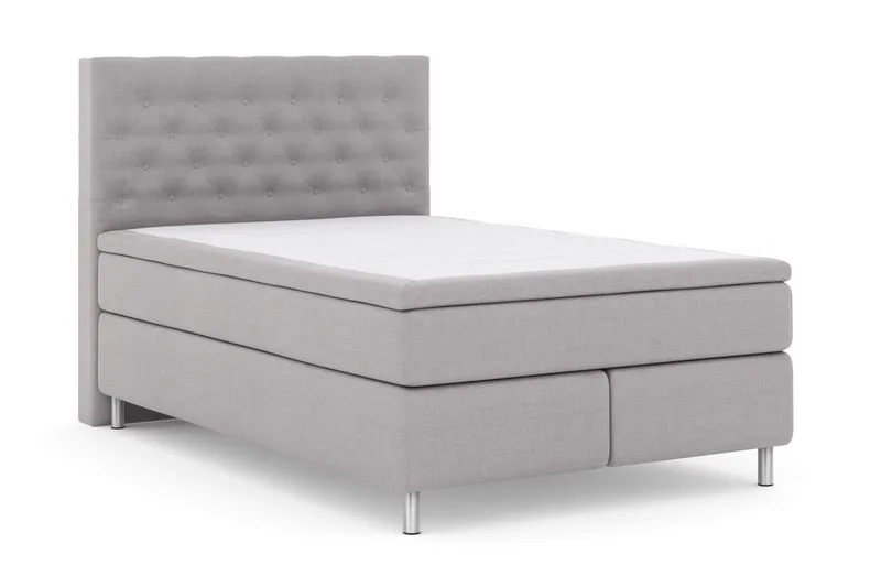 Select No 6 Komplett Sängpaket 140x200 Medium Watergel - Ljusgrå/Metall - Möbler - Säng - Komplett sängpaket