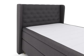 Select No 6 Komplett Sängpaket 140x200 Medium Watergel - Mörkgrå/Metall V-form - Möbler - Säng - Komplett sängpaket