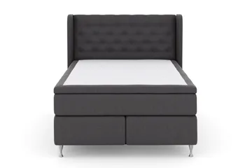 Select No 6 Komplett Sängpaket 140x200 Medium Watergel - Mörkgrå/Silver - Möbler - Säng - Komplett sängpaket
