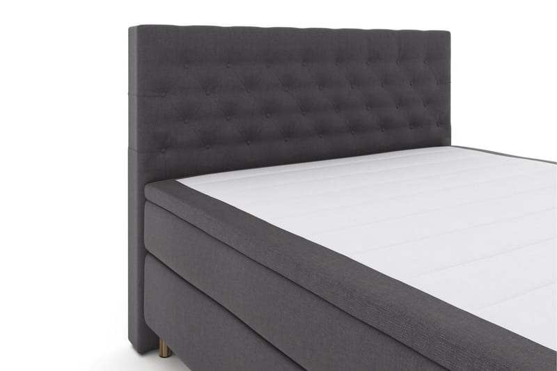 Select No 6 Komplett Sängpaket 160x200 Fast Latex/Memory - Mörkgrå/Koppar - Möbler - Säng - Komplett sängpaket