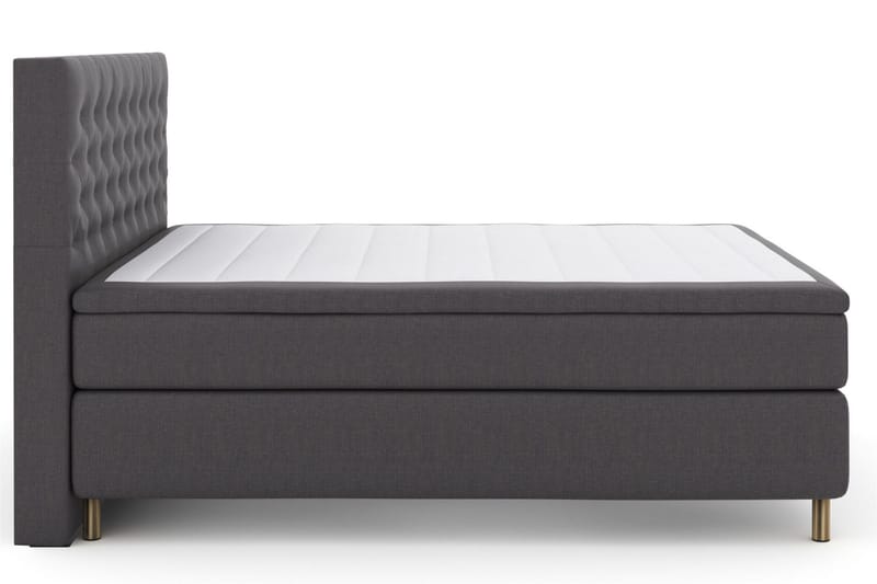 Select No 6 Komplett Sängpaket 160x200 Fast Latex/Memory - Mörkgrå/Koppar - Möbler - Säng - Komplett sängpaket