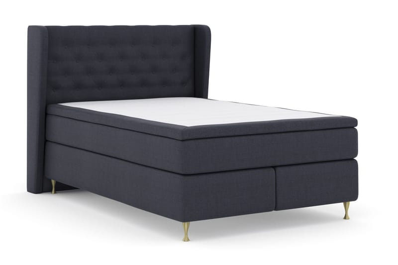 Select No 6 Komplett Sängpaket 160x200 Fast/Medium Watergel - Blå/Guld - Möbler - Säng - Komplett sängpaket