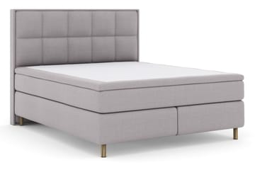 Select No 6 Komplett Sängpaket 160x200 Fast/Medium Watergel - Ljusgrå/Koppar - Möbler - Säng - Komplett sängpaket