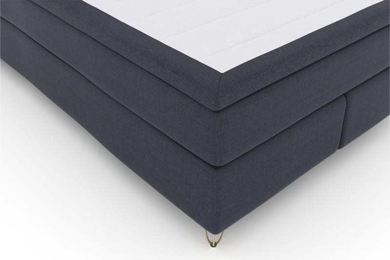 Select No 6 Komplett Sängpaket 160x200 F/M Memory/Pocket - Blå/Metall V-form - Möbler - Säng - Komplett sängpaket