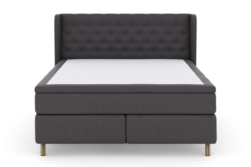Select No 6 Komplett Sängpaket 160x200 F/M Memory/Pocket - Mörkgrå/Koppar - Möbler - Säng - Komplett sängpaket