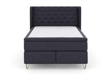 Select No 6 Komplett Sängpaket 160x200 Medium Latex/Memory - Blå/Metall V-form - Möbler - Säng - Komplett sängpaket
