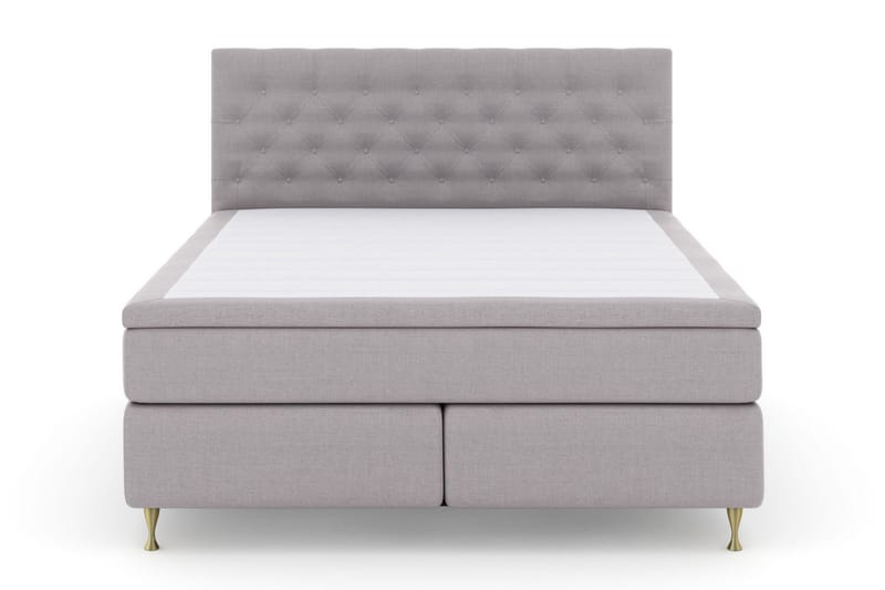 Select No 6 Komplett Sängpaket 160x200 Medium Latex/Memory - Ljusgrå/Guld - Möbler - Säng - Komplett sängpaket