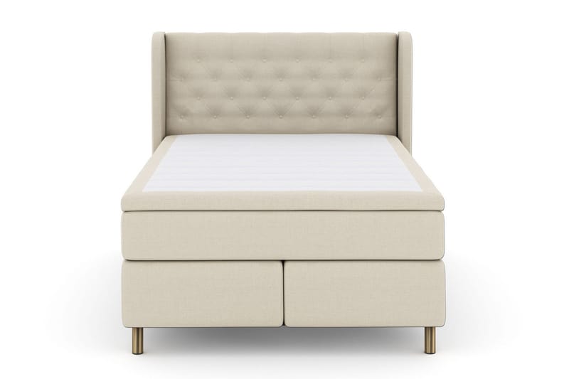 Select No 6 Komplett Sängpaket 160x200 Medium Memory/Pocket - Beige/Koppar - Möbler - Säng - Komplett sängpaket