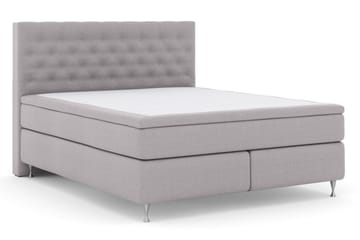 Select No 6 Komplett Sängpaket 180x200 Fast Latex/Memory - Ljusgrå/Silver - Möbler - Säng - Komplett sängpaket