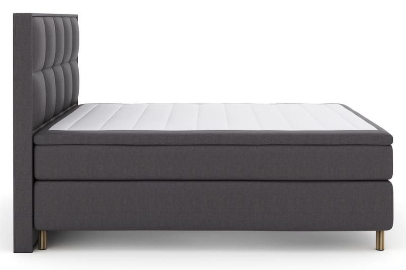 Select No 6 Komplett Sängpaket 180x200 Fast Latex/Memory - Mörkgrå/Koppar - Möbler - Säng - Komplett sängpaket