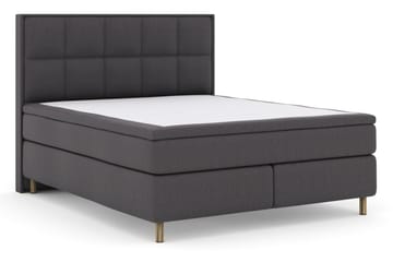 Select No 6 Komplett Sängpaket 180x200 Fast Latex/Memory - Mörkgrå/Koppar - Möbler - Säng - Komplett sängpaket