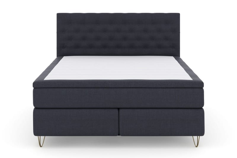 Select No 6 Komplett Sängpaket 180x200 Fast Memory/Pocket - Blå/Metall V-form - Möbler - Säng - Komplett sängpaket