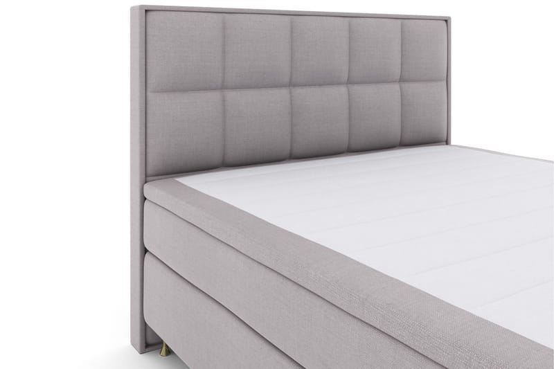 Select No 6 Komplett Sängpaket 180x200 Fast Memory/Pocket - Ljusgrå/Guld - Möbler - Säng - Komplett sängpaket