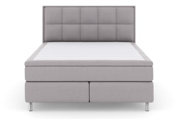 Select No 6 Komplett Sängpaket 180x200 Fast Memory/Pocket - Ljusgrå/Metall - Möbler - Säng - Komplett sängpaket