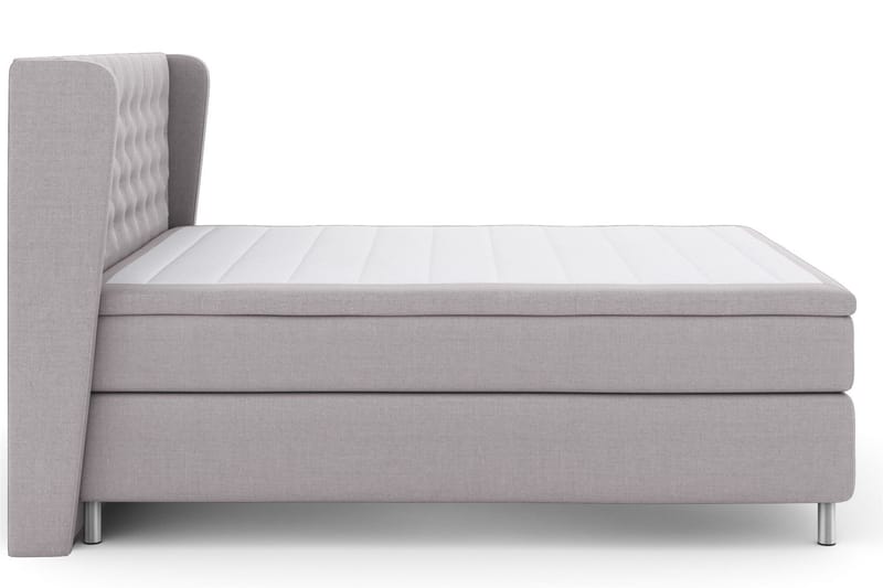 Select No 6 Komplett Sängpaket 180x200 Fast Memory/Pocket - Ljusgrå/Metall - Möbler - Säng - Komplett sängpaket