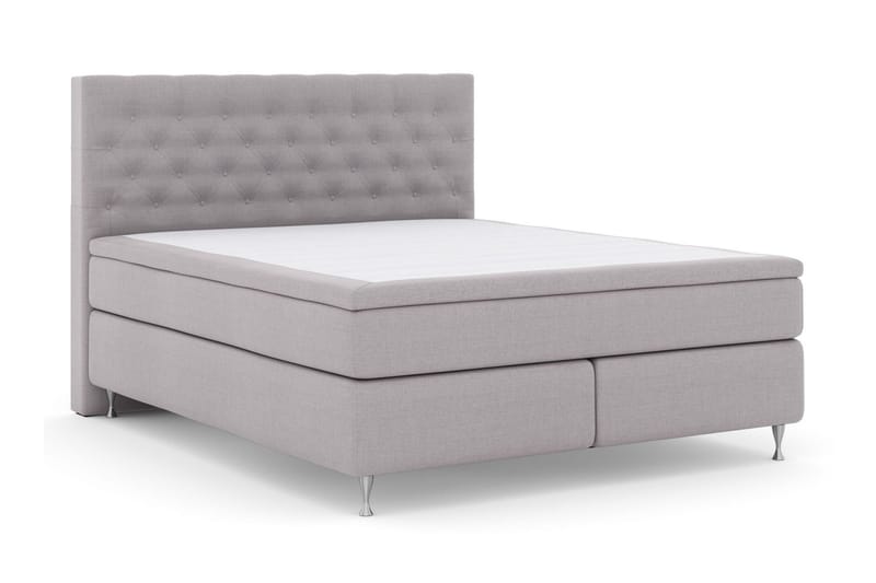 Select No 6 Komplett Sängpaket 180x200 Fast Memory/Pocket - Ljusgrå/Silver - Möbler - Säng - Komplett sängpaket