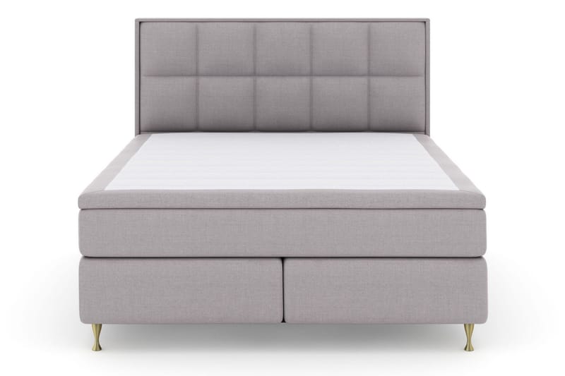 Select No 6 Komplett Sängpaket 180x200 F/M Memory/Pocket - Ljusgrå/Guld - Möbler - Säng - Komplett sängpaket