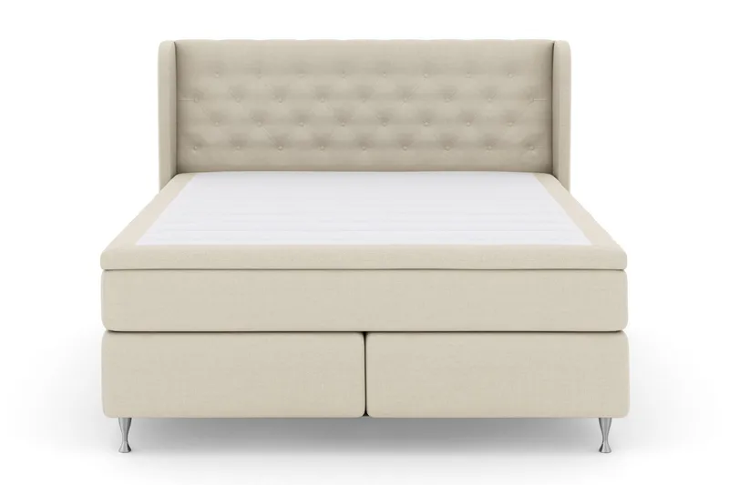 Select No 6 Komplett Sängpaket 180x200 Medium Latex/Memory - Beige/Silver - Möbler - Säng - Komplett sängpaket