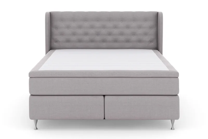Select No 6 Komplett Sängpaket 180x200 Medium Latex/Memory - Ljusgrå/Silver - Möbler - Säng - Komplett sängpaket