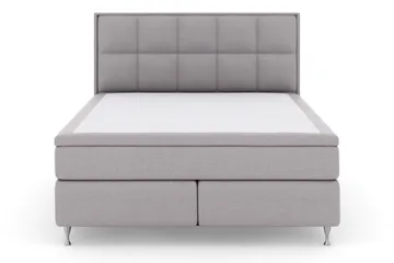 Select No 6 Komplett Sängpaket 180x200 Medium Latex/Memory - Ljusgrå/Silver - Möbler - Säng - Komplett sängpaket