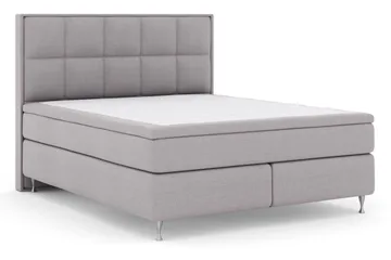 Select No 6 Komplett Sängpaket 180x200 Medium Latex/Memory - Ljusgrå/Silver - Möbler - Säng - Komplett sängpaket