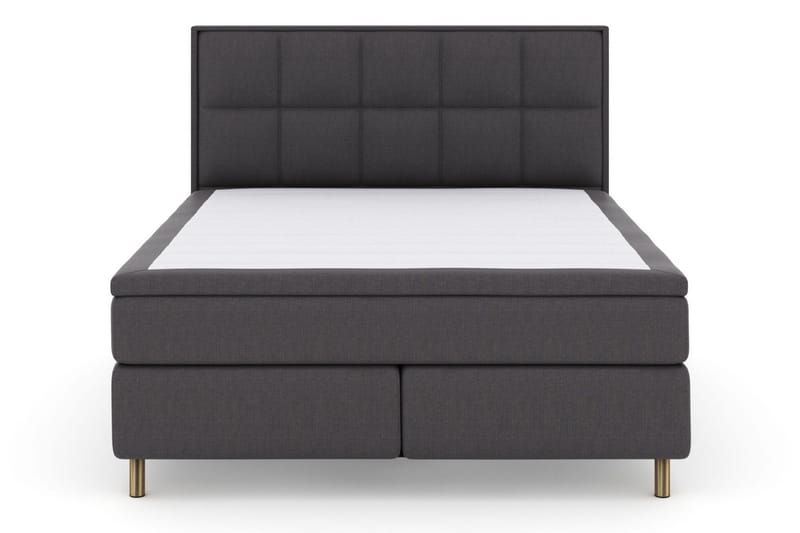 Select No 6 Komplett Sängpaket 180x200 Medium Latex/Memory - Mörkgrå/Koppar - Möbler - Säng - Komplett sängpaket