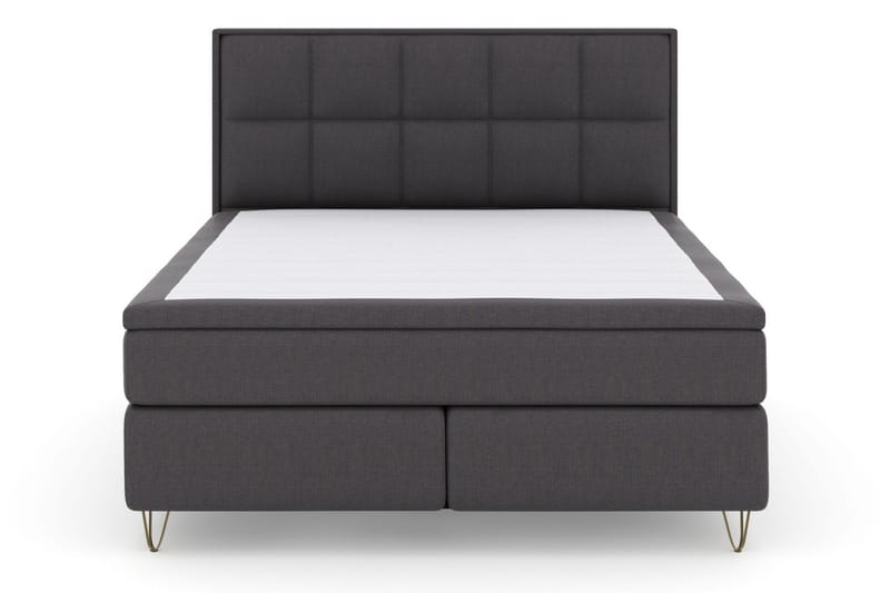 Select No 6 Komplett Sängpaket 180x200 Medium Latex/Memory - Mörkgrå/Metall V-form - Möbler - Säng - Komplett sängpaket